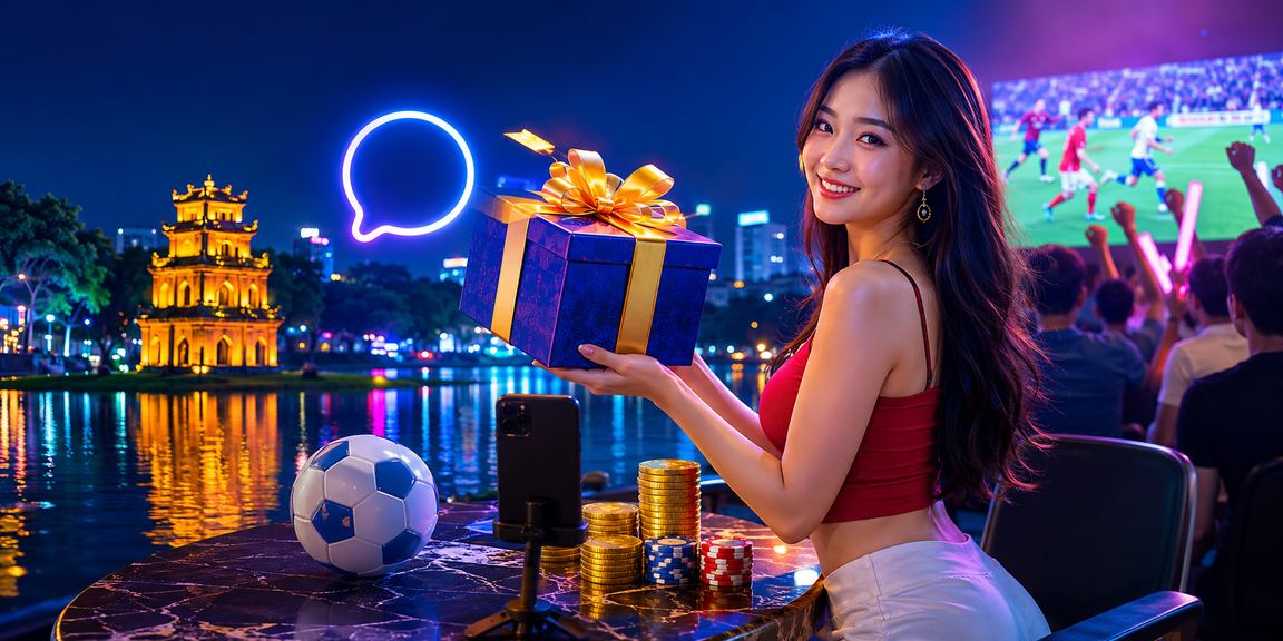 Sân khấu cá cược trực tuyến về đêm tại Hà Nội với ánh đèn neon rực rỡ