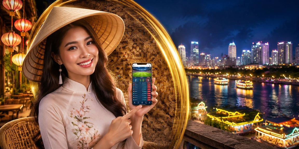 Người dùng tại vùng đồng bằng sông Cửu Long cược casino trên điện thoại, đội nón lá truyền thống